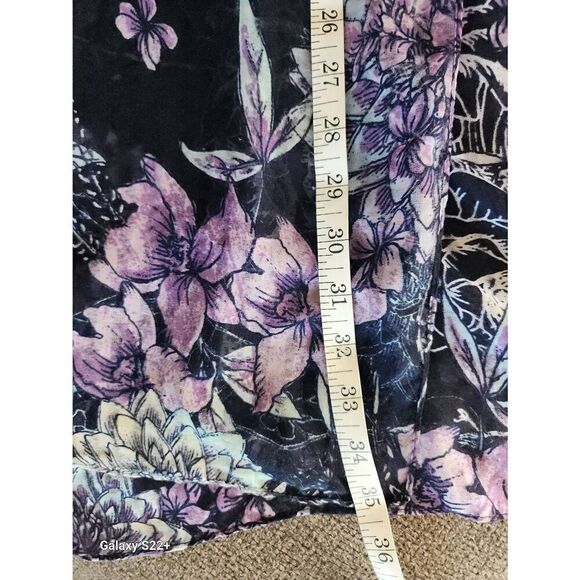 Scarf in Blues and Purples 70×13" - Picture 9 of 11